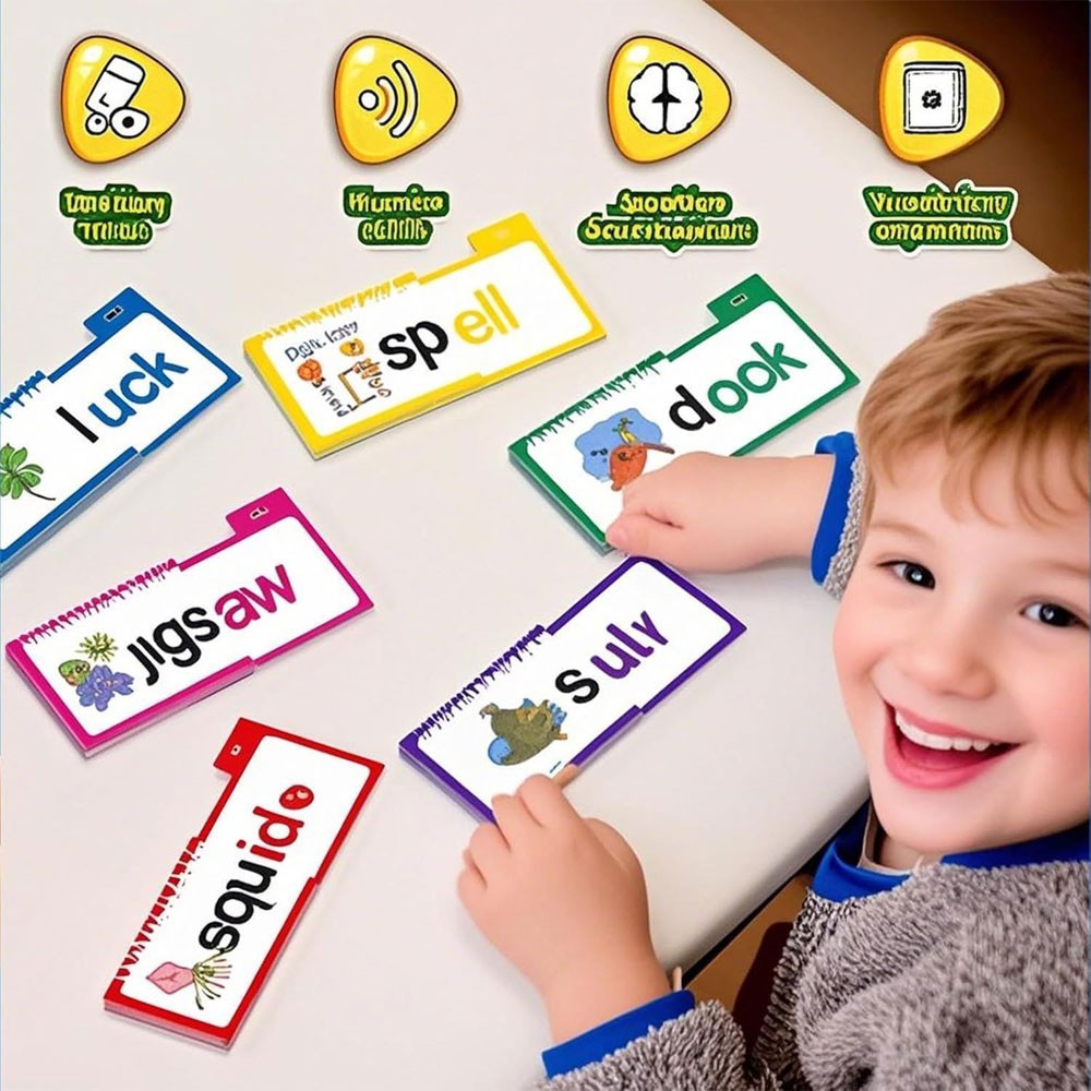 Reading Flip Book 30 Read and Rhyme Flip Book Flash Cards ABC Vocabulary CardsOY