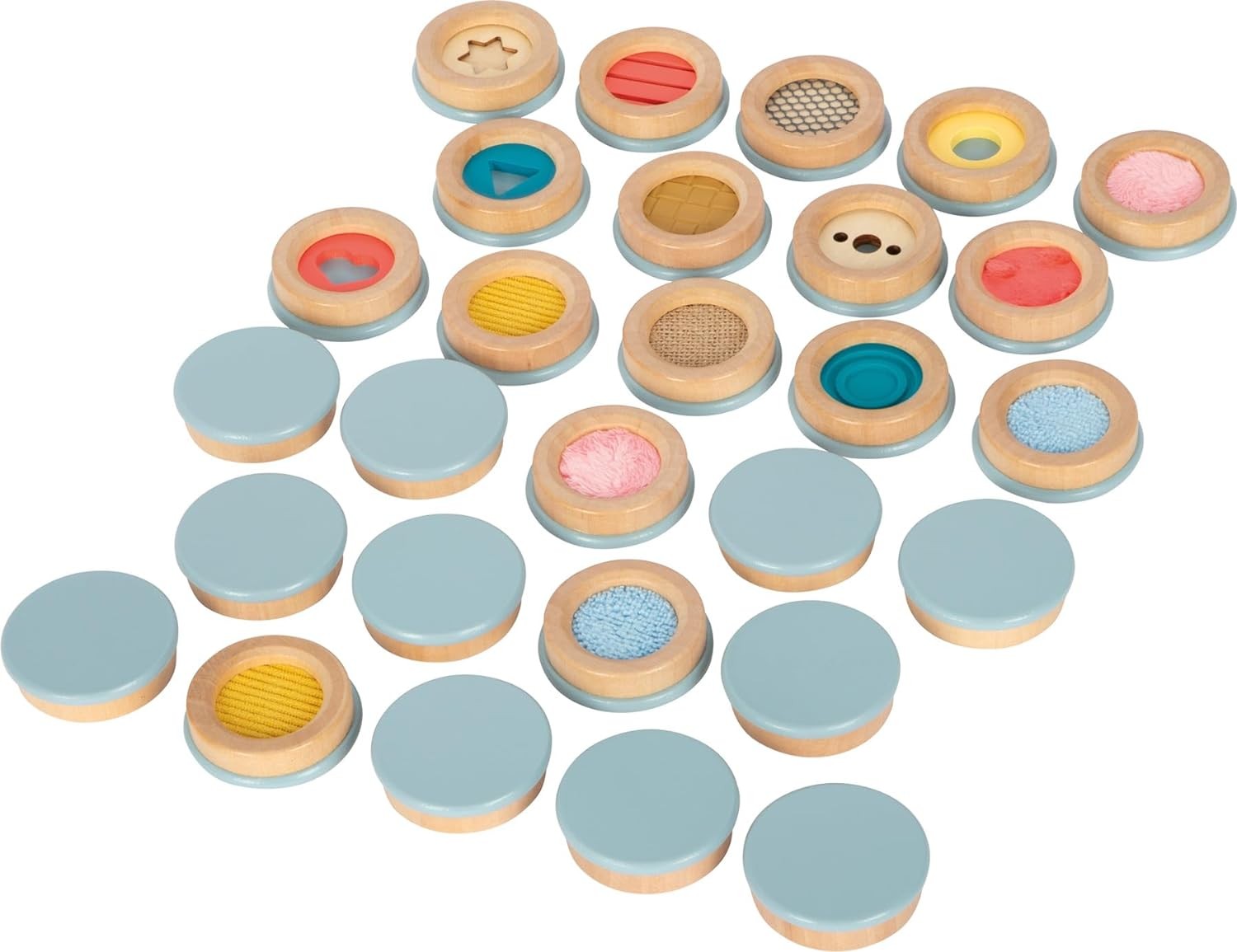 small foot Feeling Sensory, Memory Game of Touching Various Surfaces, for Kids A