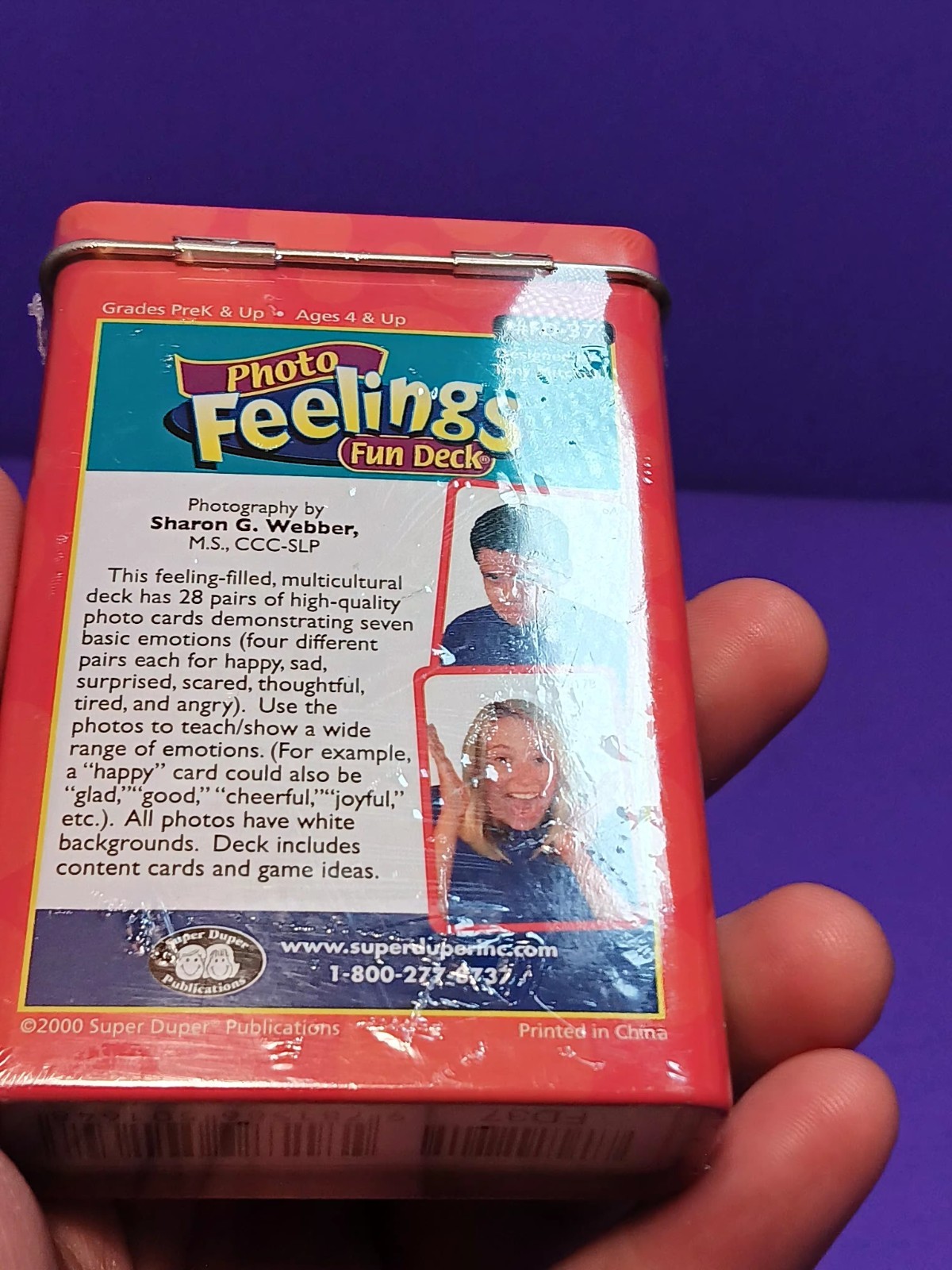 Super Duper Publications Photo Feelings Fun Deck FD-37 NEW SEALED Speech Therapy