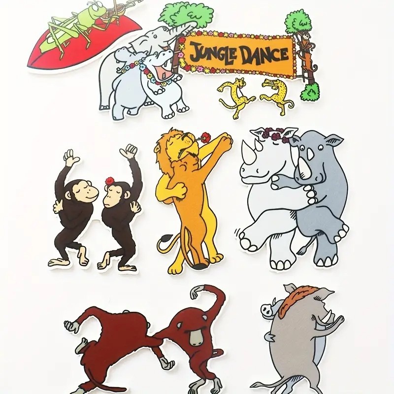 19 Pcs Giraffes Can’t Dance Felt Story Set Flannel Board Storytelling Classroom