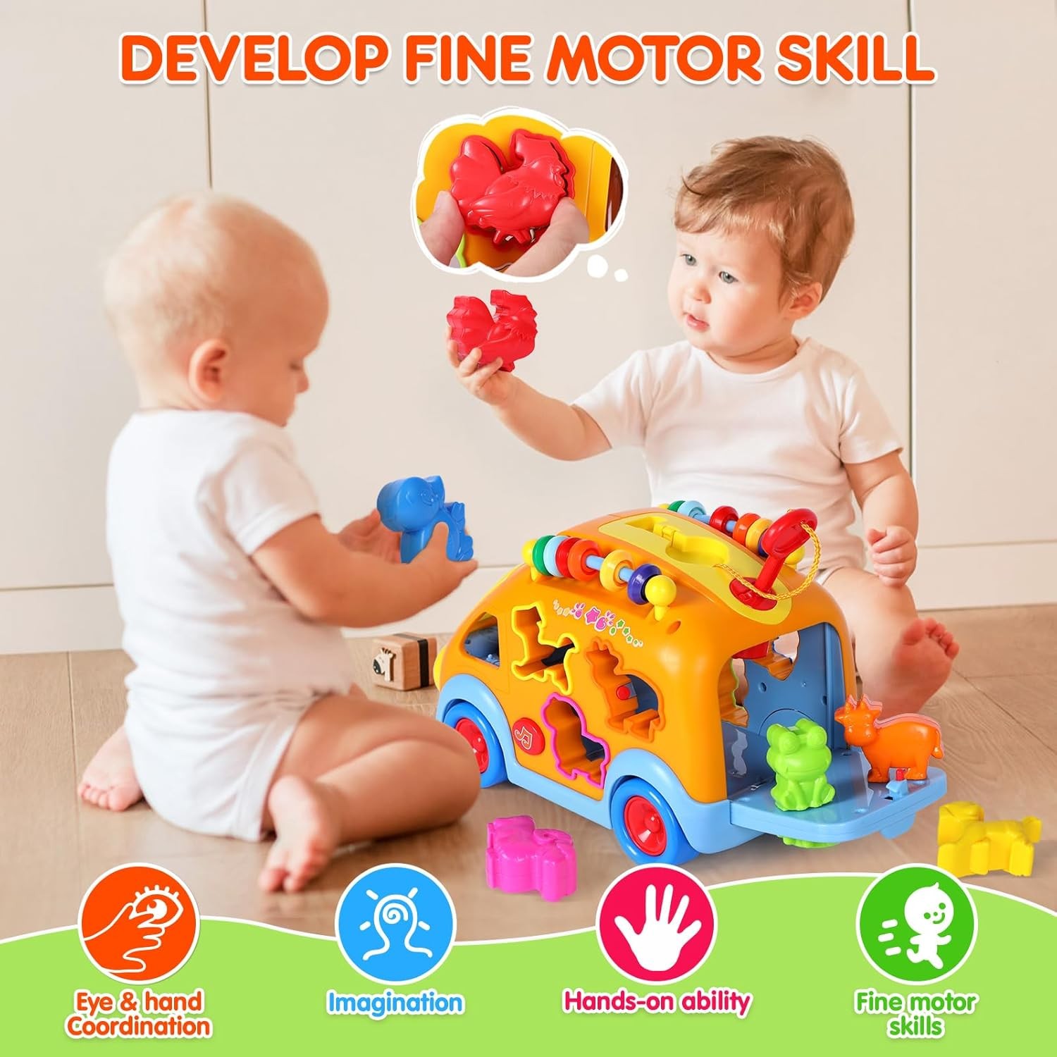 Toy Cars for 2 Year Old Boy Toys, Baby Boy Gifts, Musical Learning Crawling Toys