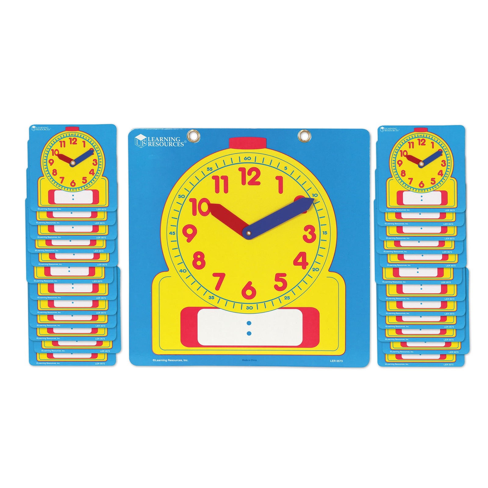Wipe Clean Clocks 10 Pack – Children’s Small Learning Time Teaching Toy