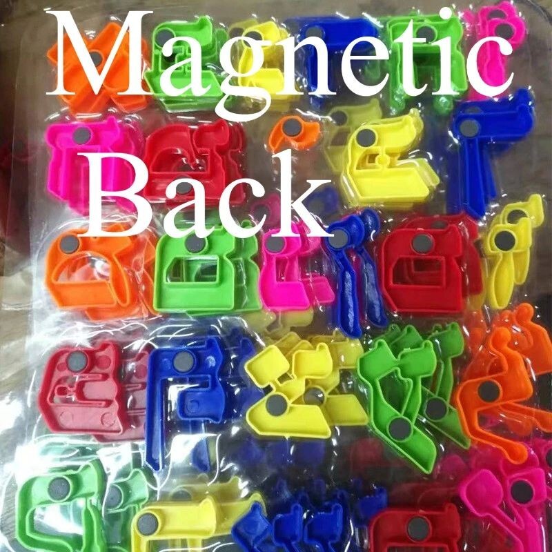 Colorful Magnetic Russian Letters 4cm Uppercase for Early Education.