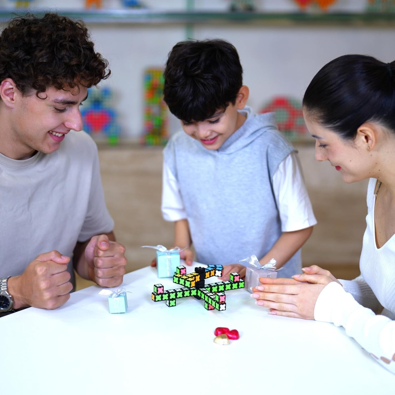 TOSY Magnet Cube 2×2-8 Blocks, 2 in 1 Toy: 2x2x2 Puzzle Cube and Customizable