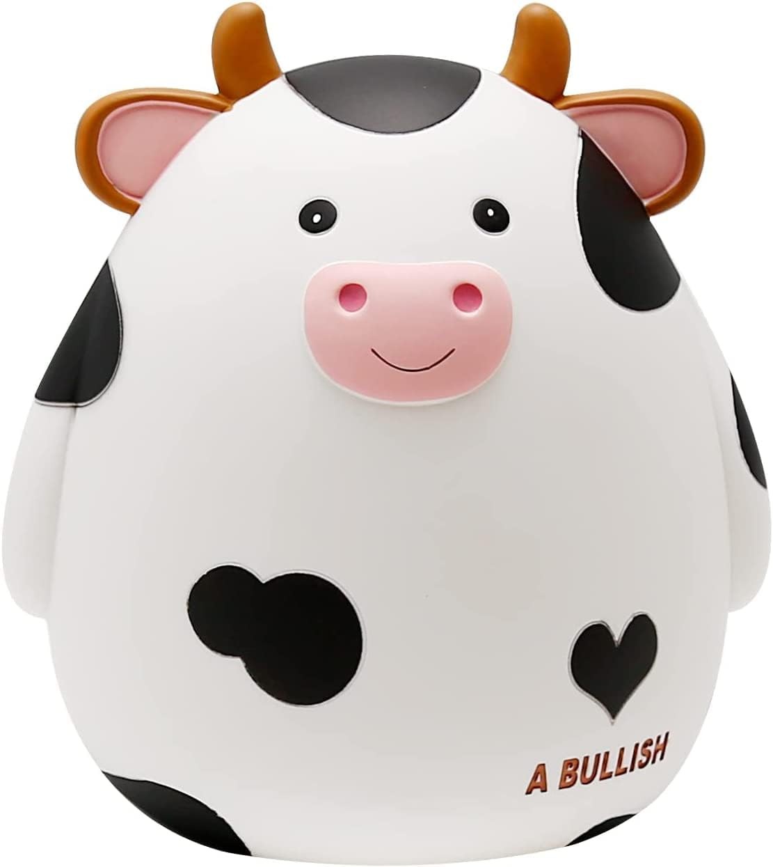 Cow Piggy Bank Unbreakable Coin Box for Kids, Cute Animal Money Bank