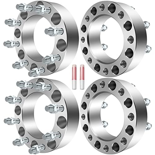 ECCPP 4PCS 8×170 Wheel Spacers 8 LUG 2″ inch (50mm) 8x170mm to 8X170mm fits for