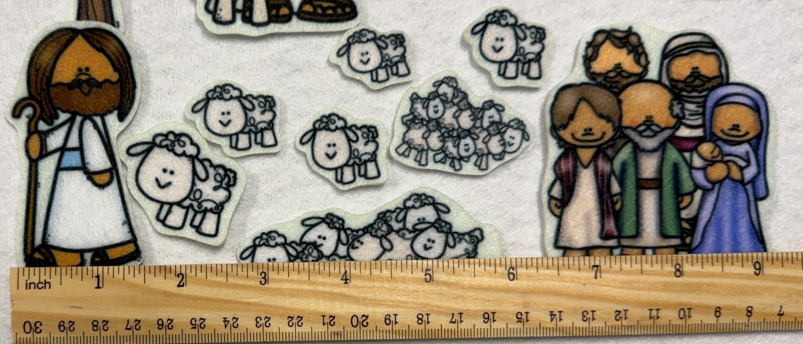 MINI Jesus Good Shepherd & Parable the Lost Sheep Bible Felt Story Flannel Board