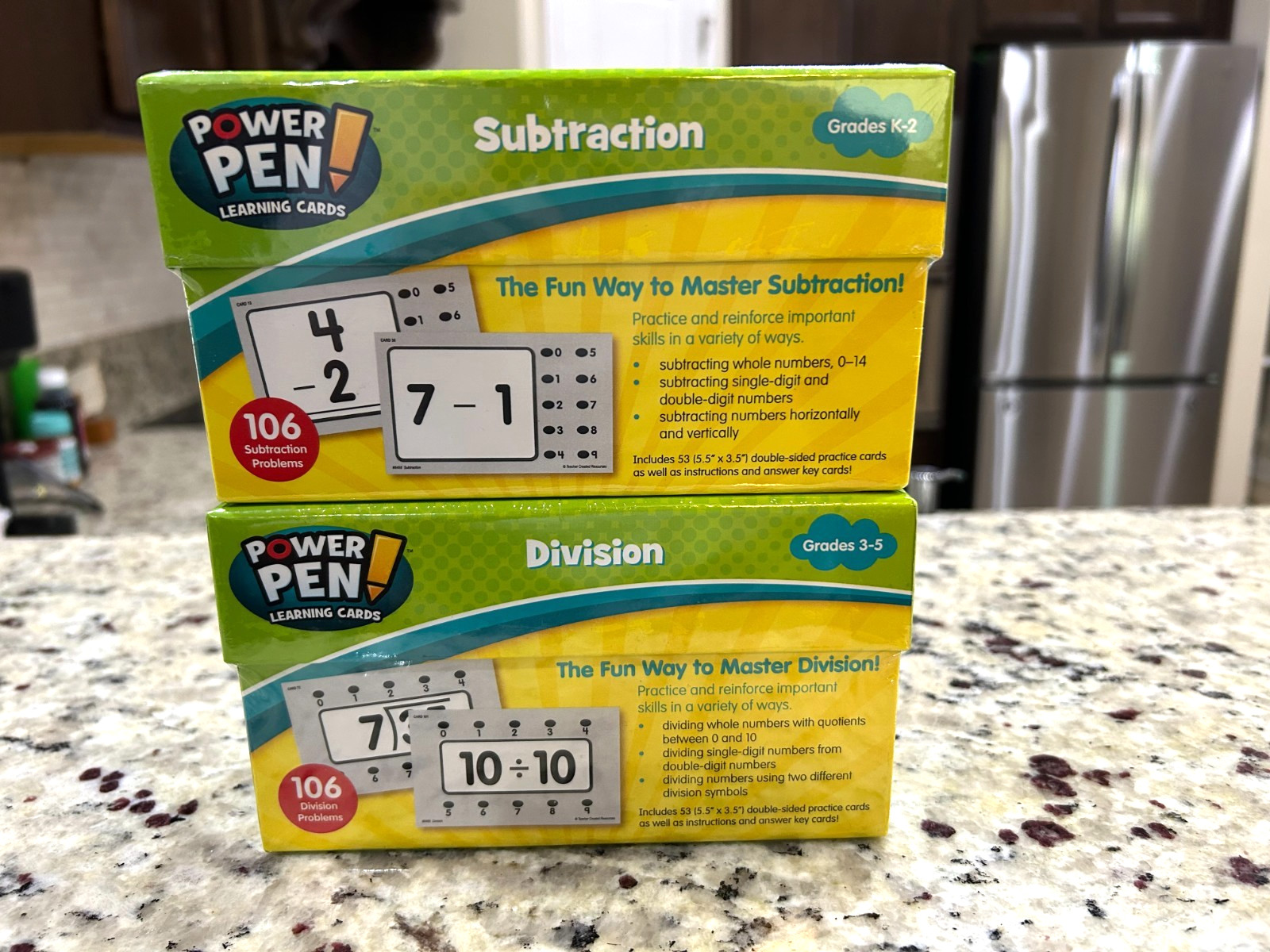 Teacher Created Resources Power Pen Card Lot of 5 Learning Topics No Pen – NEW