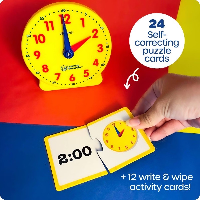 Time Activity Set, Teaching Time Activity, Kids Learning Clock