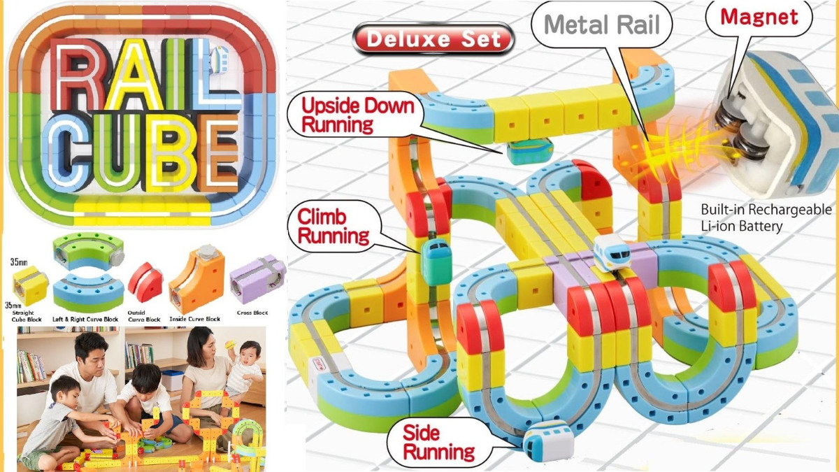 Sun Smile Rail Cube Deluxe Set Educational Construction Toy New Factory Sealed