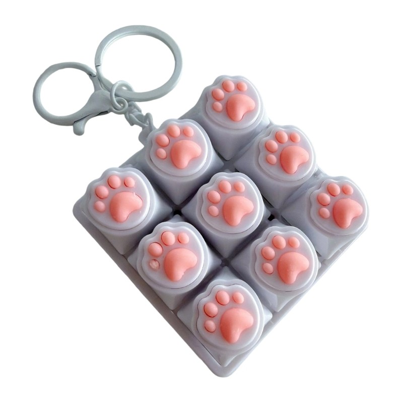 Silicone Cats Paws Button Presser Desk Toy For Relaxation And Finger Exercise