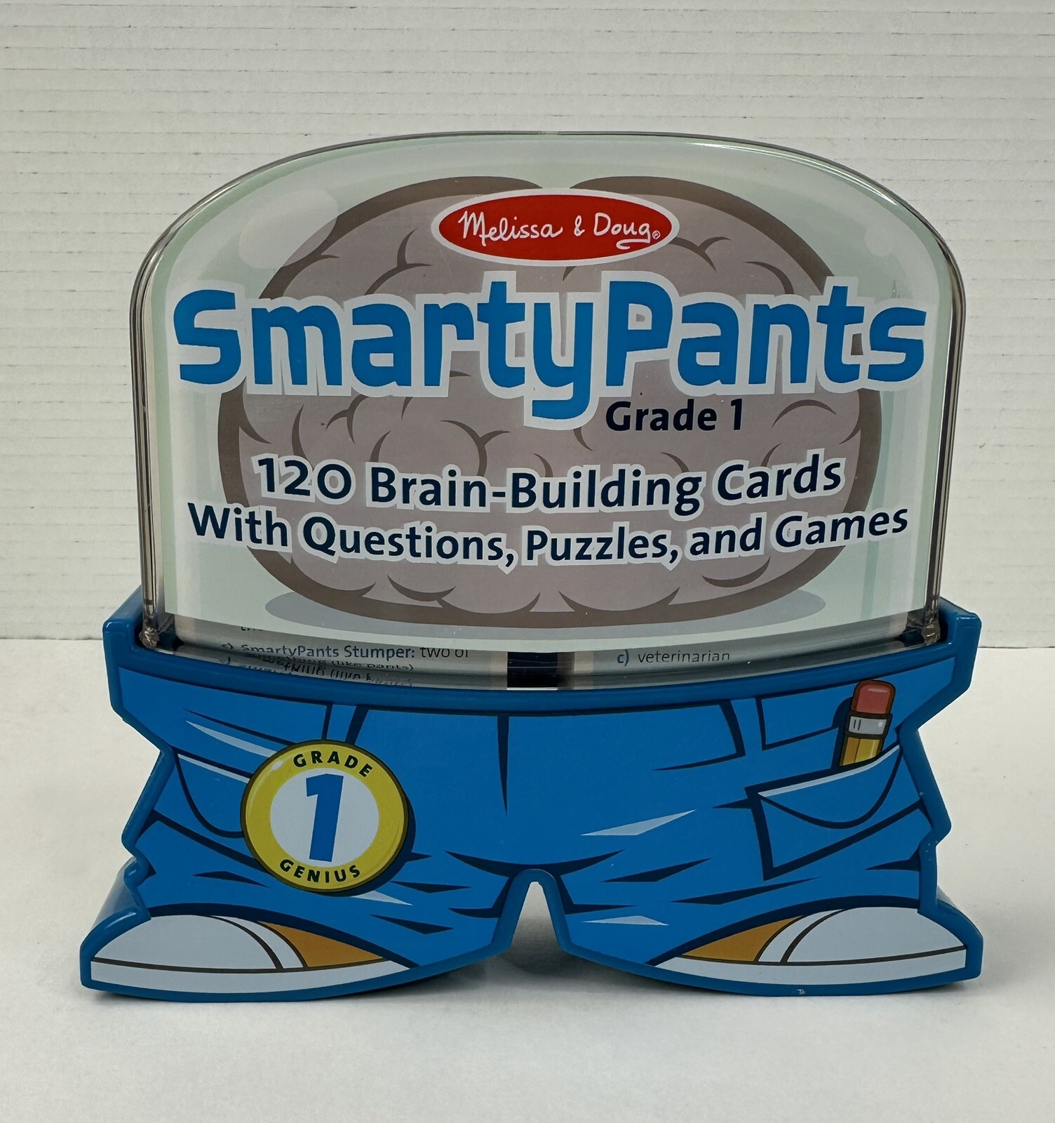 Smarty Pants Grade 1 Genius Melissa & Doug 120 Brain Building Cards with case!