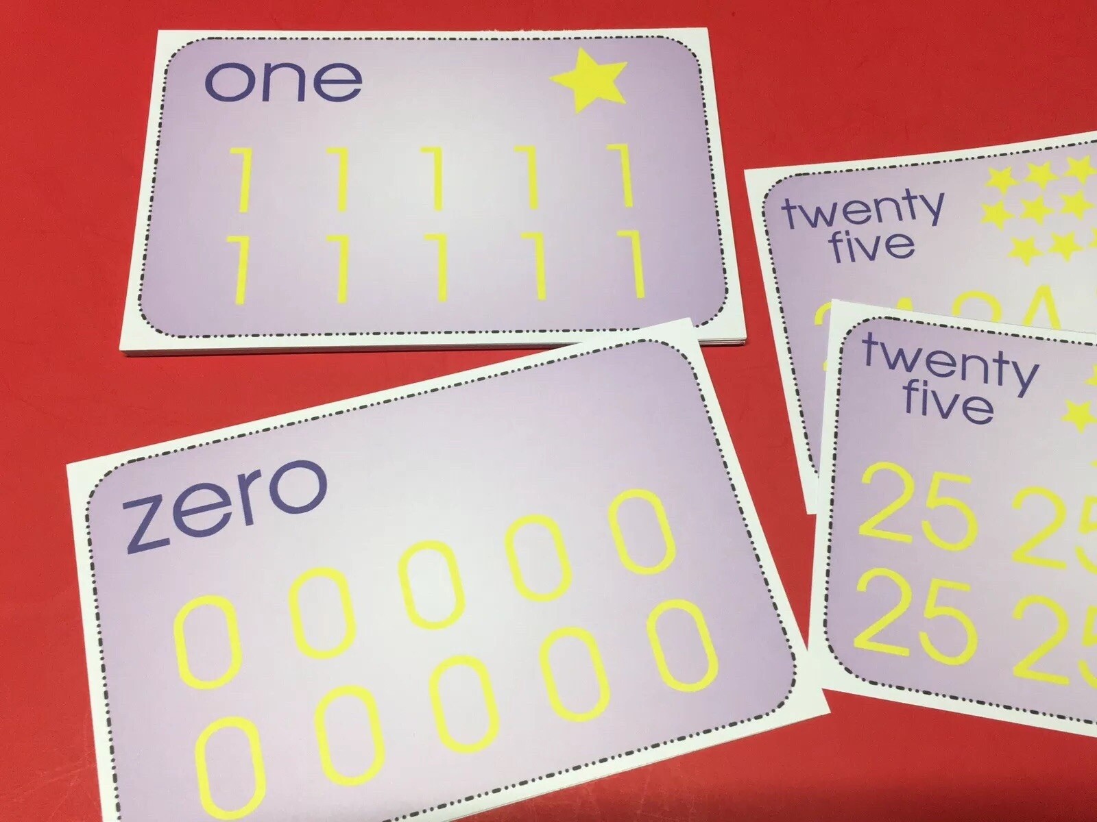 Numbers Tracing Set – Wipe n Write Laminated Card Set. 5.5X8.5 Preschool