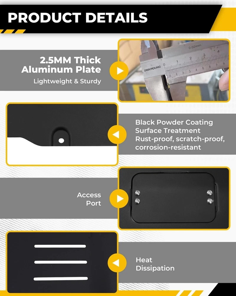 Aluminum Front Skid Plate Fits for Tesla Model 3 2017-2026 & Tesla Model Y 20…