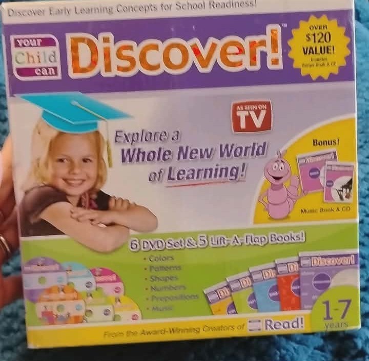 Your Child Can Discover! Early Learning DVD Set & Lift-a-Flap Books Ages 1-7