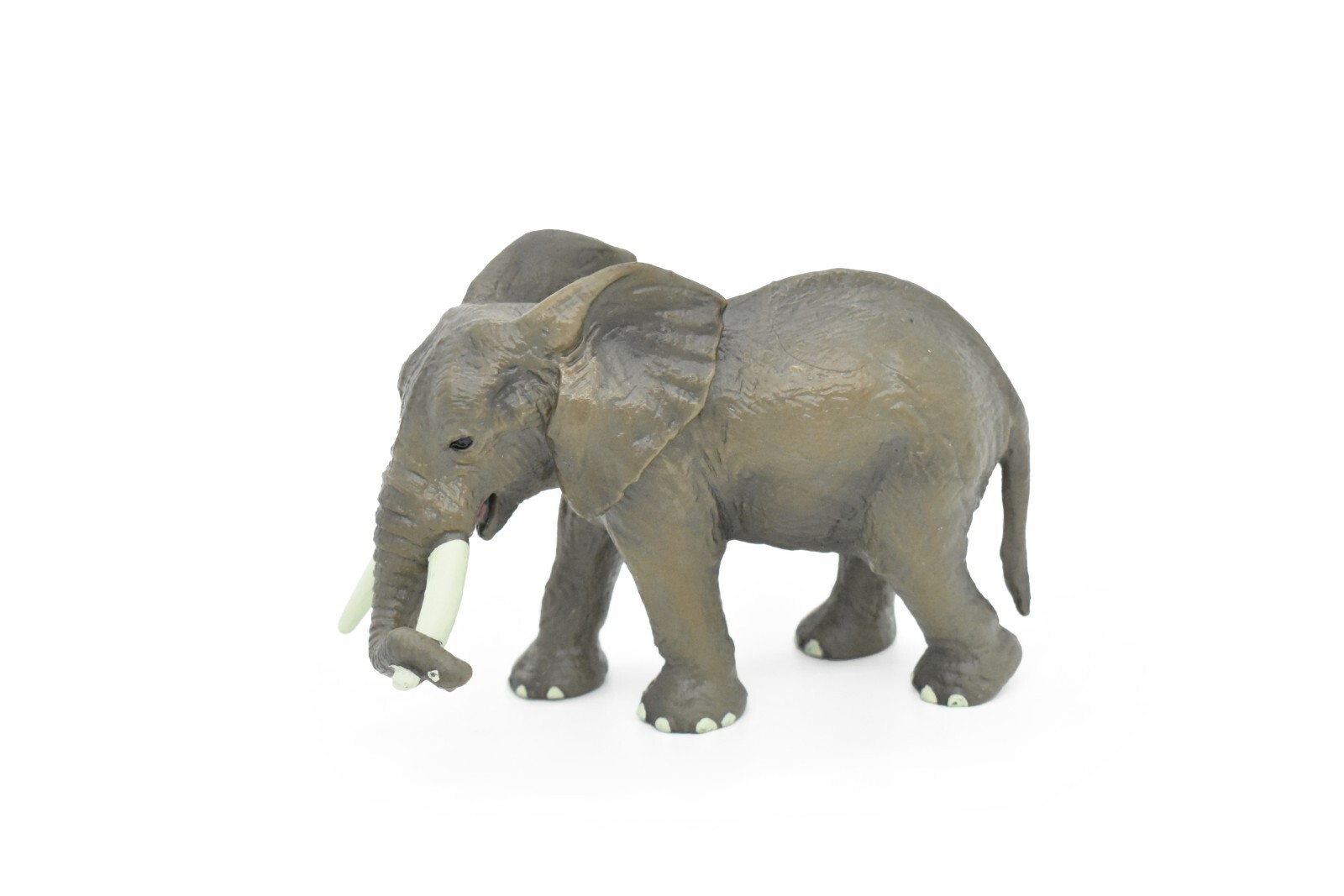 Elephant Toy, African, Model, Figure, Educate, Realistic Rubber Reproduction 6″