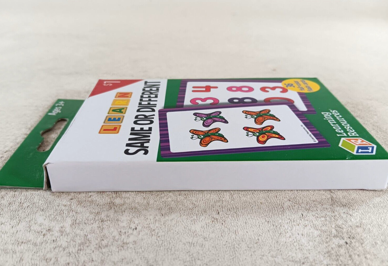 Learn Same or Different 36 Full Color Flash Cards by Learning Resources