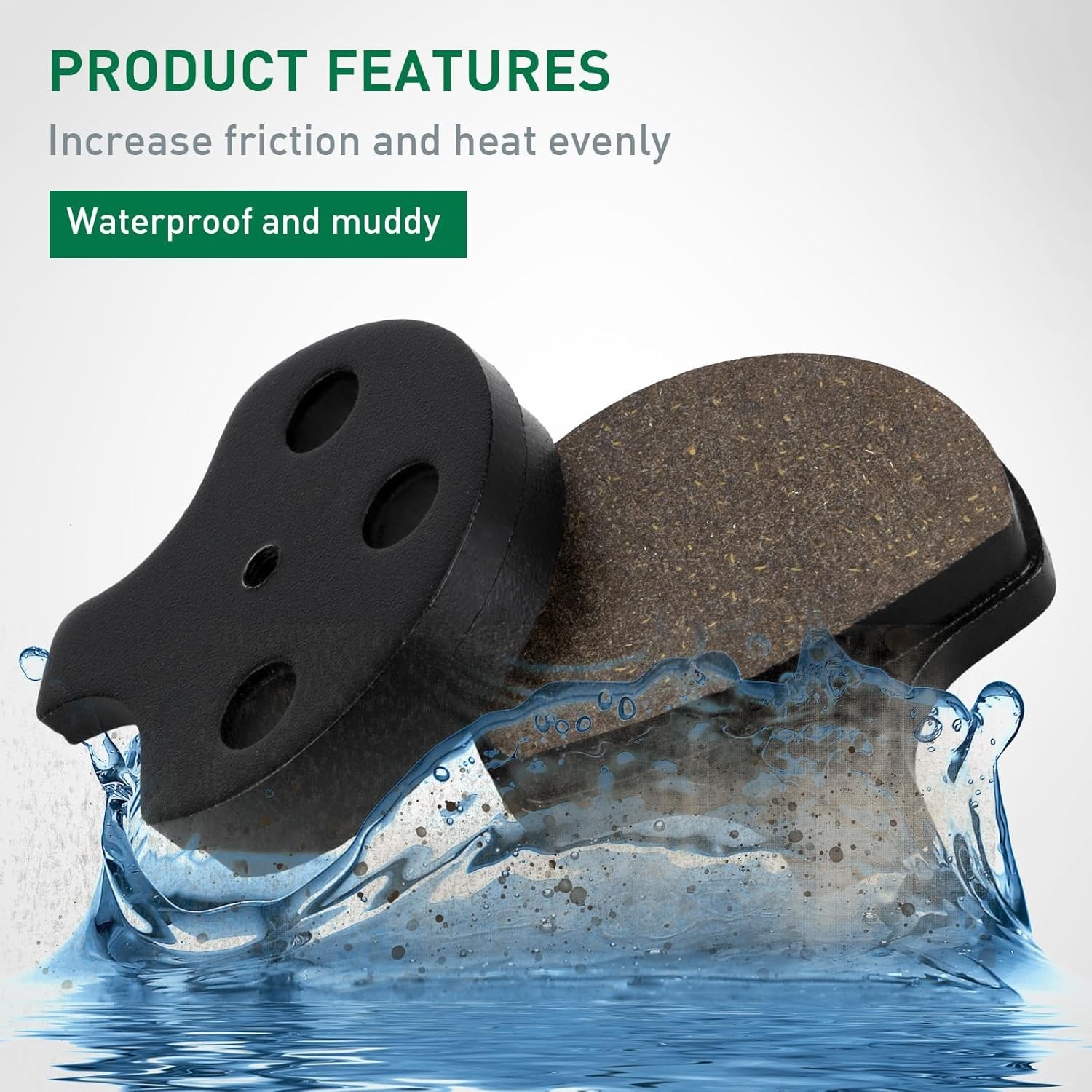 Cyleto Brake Pads Front and Rear for Harley Sportster 883 1200 Heritage Springer