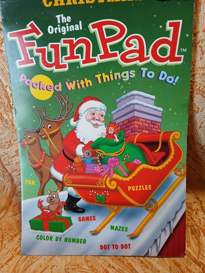 Playmore Inc. Christmas Activity Pad Mazes Coloring Games Color By Number Puzzle