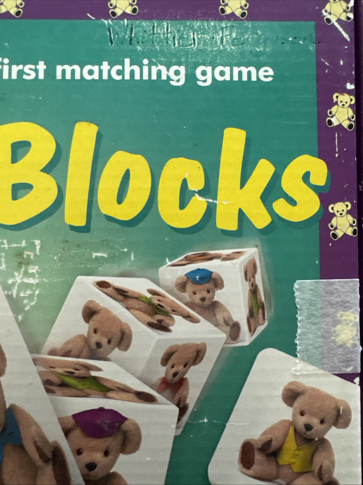 Bear Blocks A First Matching Game Educational Preschool Homeschool 2+