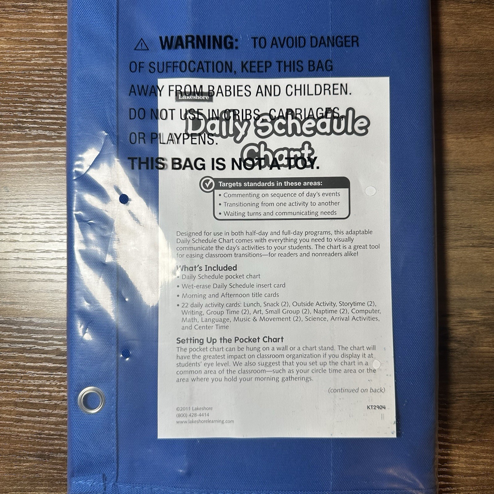 Lakeshore Daily Schedule Chart Includes 22 Daily Activity Cards New