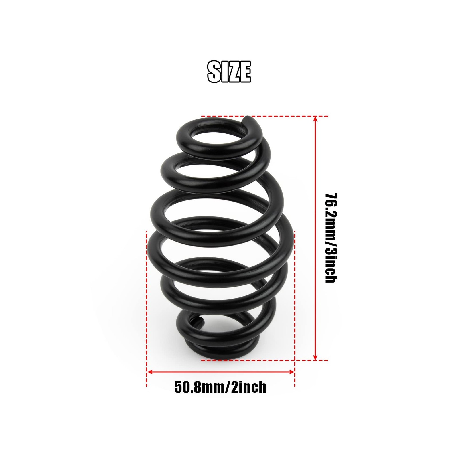 PSLER Motorcycle Coils Spiral Seat Spring Steel Solo Seat Barrel Spring Kit f…