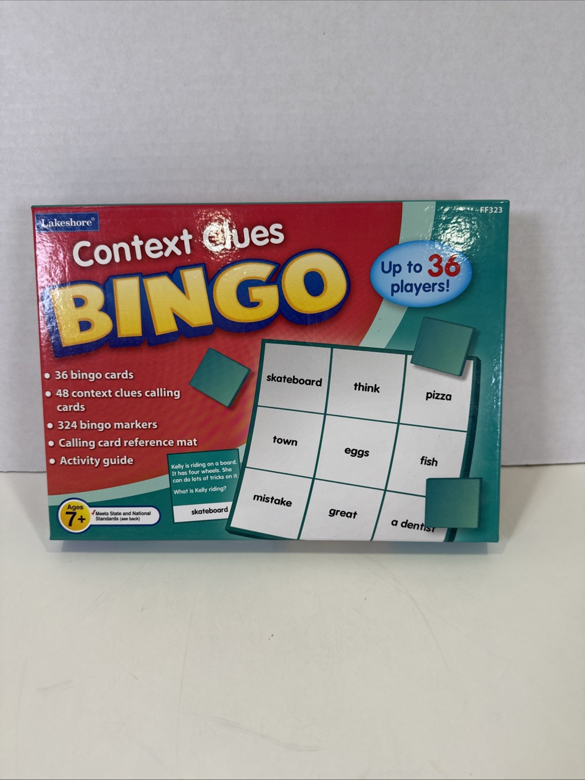 Lakeshore Context Clues Bingo COMPLETE -36 Players-Reading-Listening-Gently Used