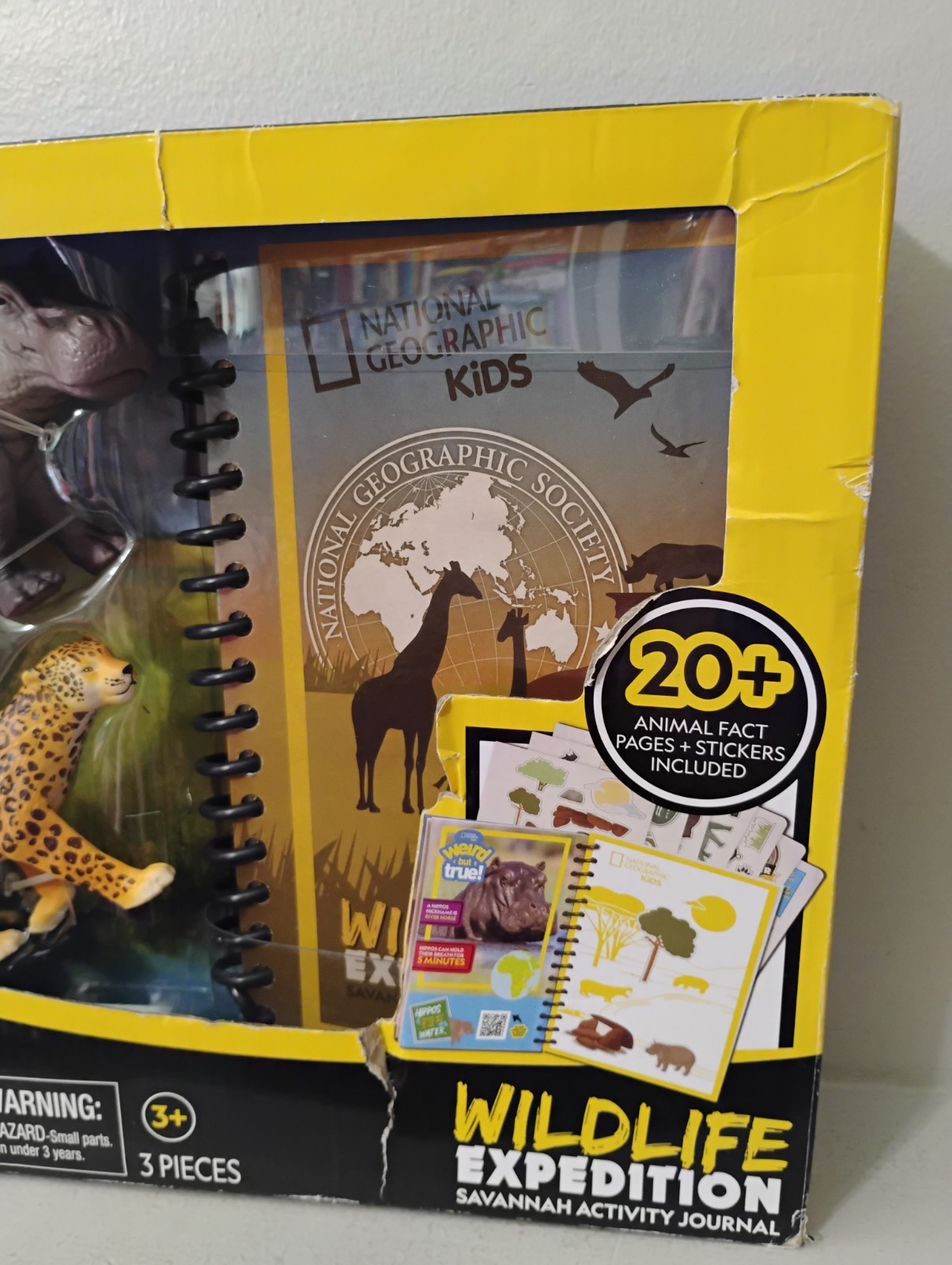NEW National Geographic Kids Wildlife Expedition Savannah Activity Journal Set