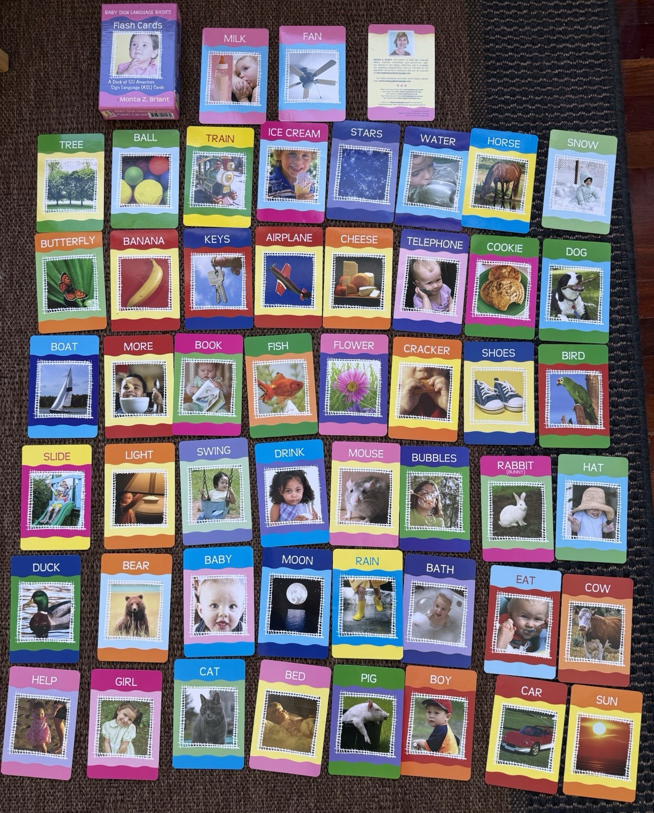 Baby Sign Language Flash Cards: A 50-Card Deck: 8601400167618: Briant, Monta Z.: