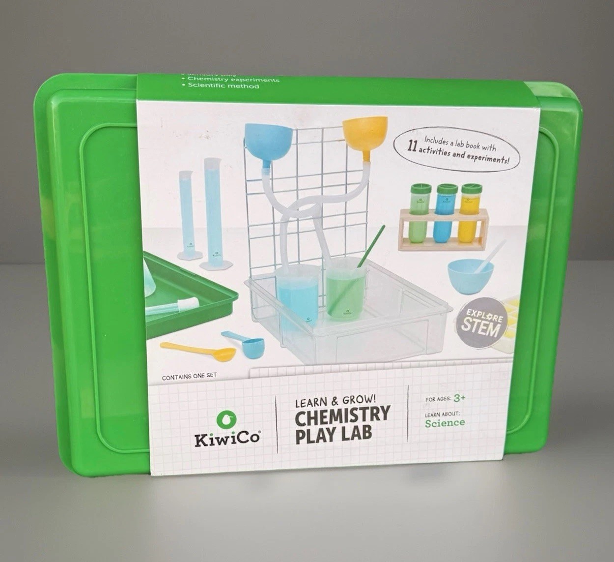 New Kiwi Learn & Grow! Chemistry Play Lab Sensory Play Educational Science Kit