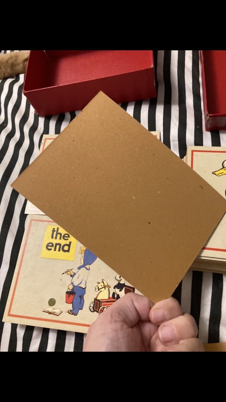 Cards Set Lot Alphabet Learning Vintage Cute Unique Rare Educational