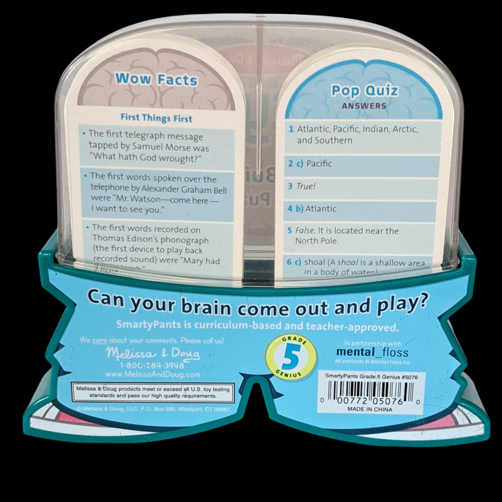 Melissa and Doug Smarty Pants Grade 5, 120 Brain Building Cards, Homeschooling