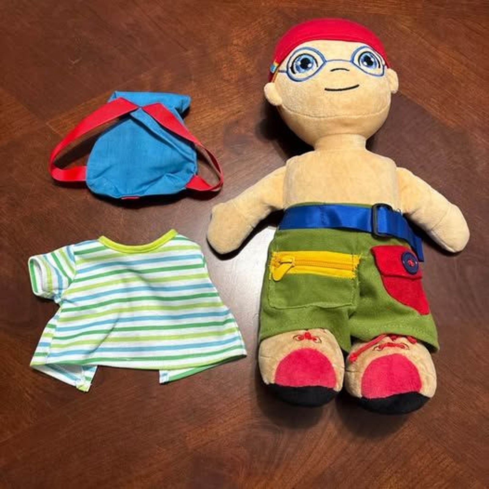 Miniland Educational Multicultural Fastening Doll Boy. Excellent Condition