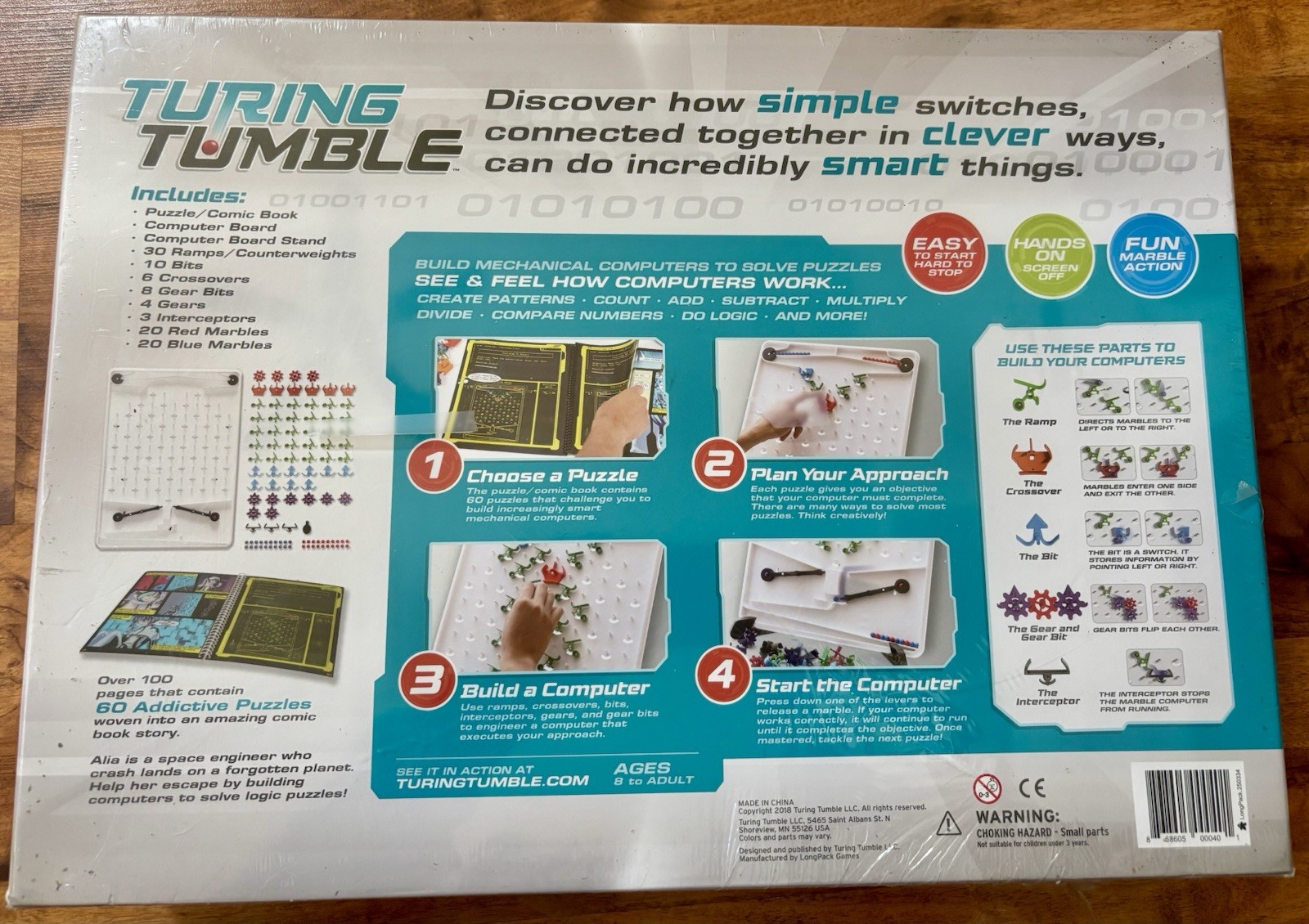 Turing Tumble Build Marble-Powered Computers – Brand New Factory Sealed STEM