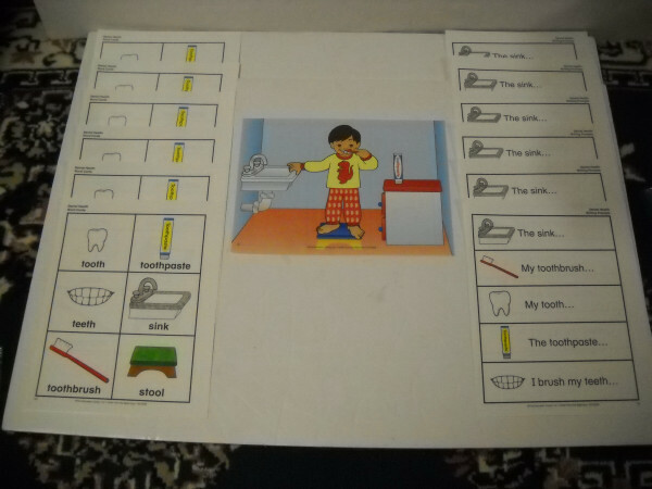 Dental Health K-1 Classroom Writing Center 13 Piece 6 Student Laminated New!