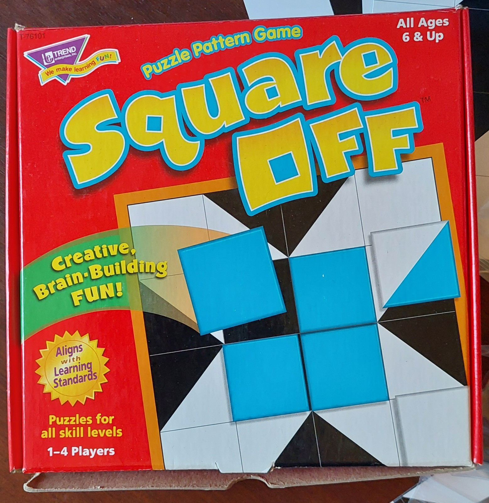 Square Off Puzzle Pattern Game Educational Creative Thinking Memory Skills 6+