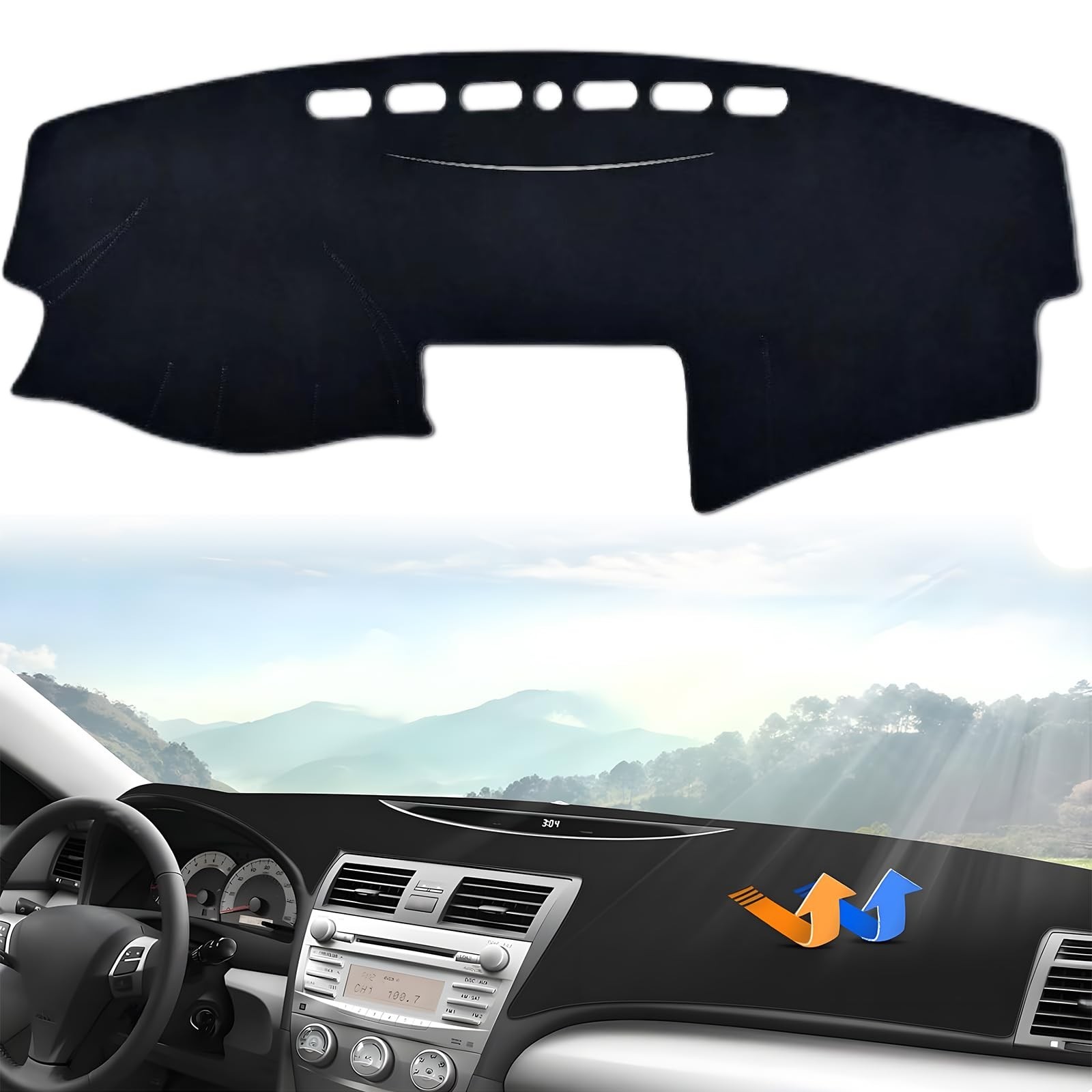 Car Dashboard Cover Dash Cover Mat Pad Accessories Fit for Toyota Camry 2007 …