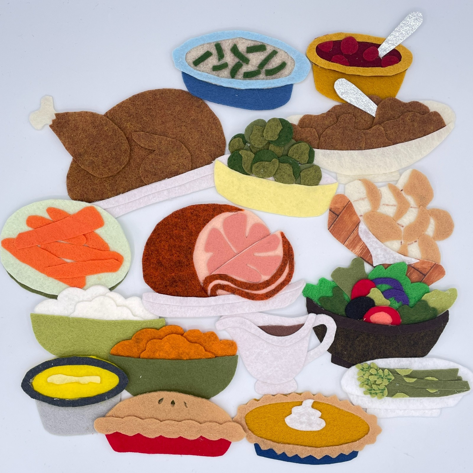 Thanksgiving Dinner Felt Story Set for Felt or Flannel Board Play
