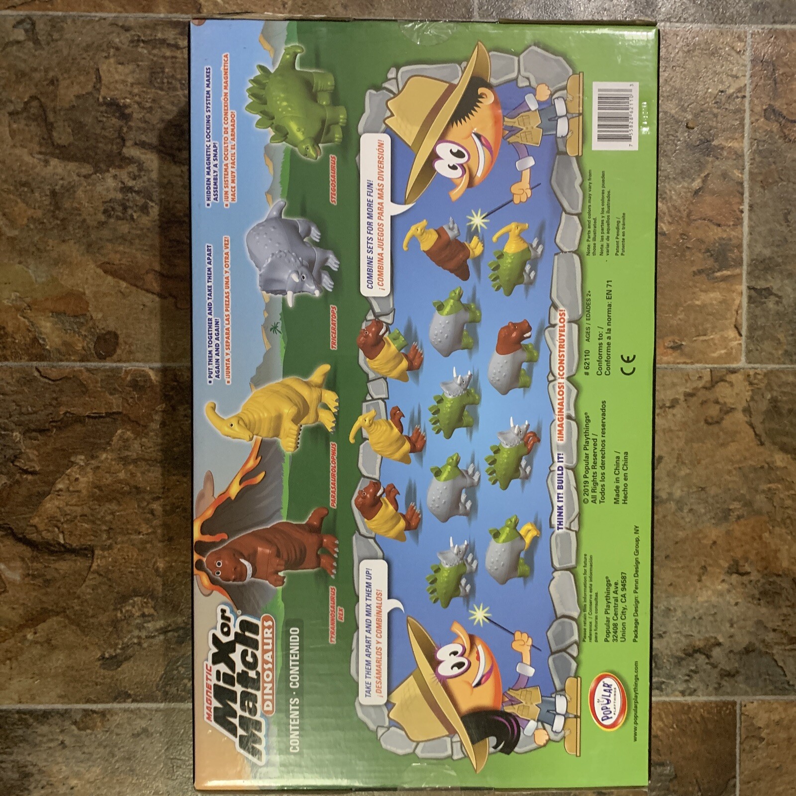 Popular Playthings Magnetic Mix or Match Dinosaurs Set of 4