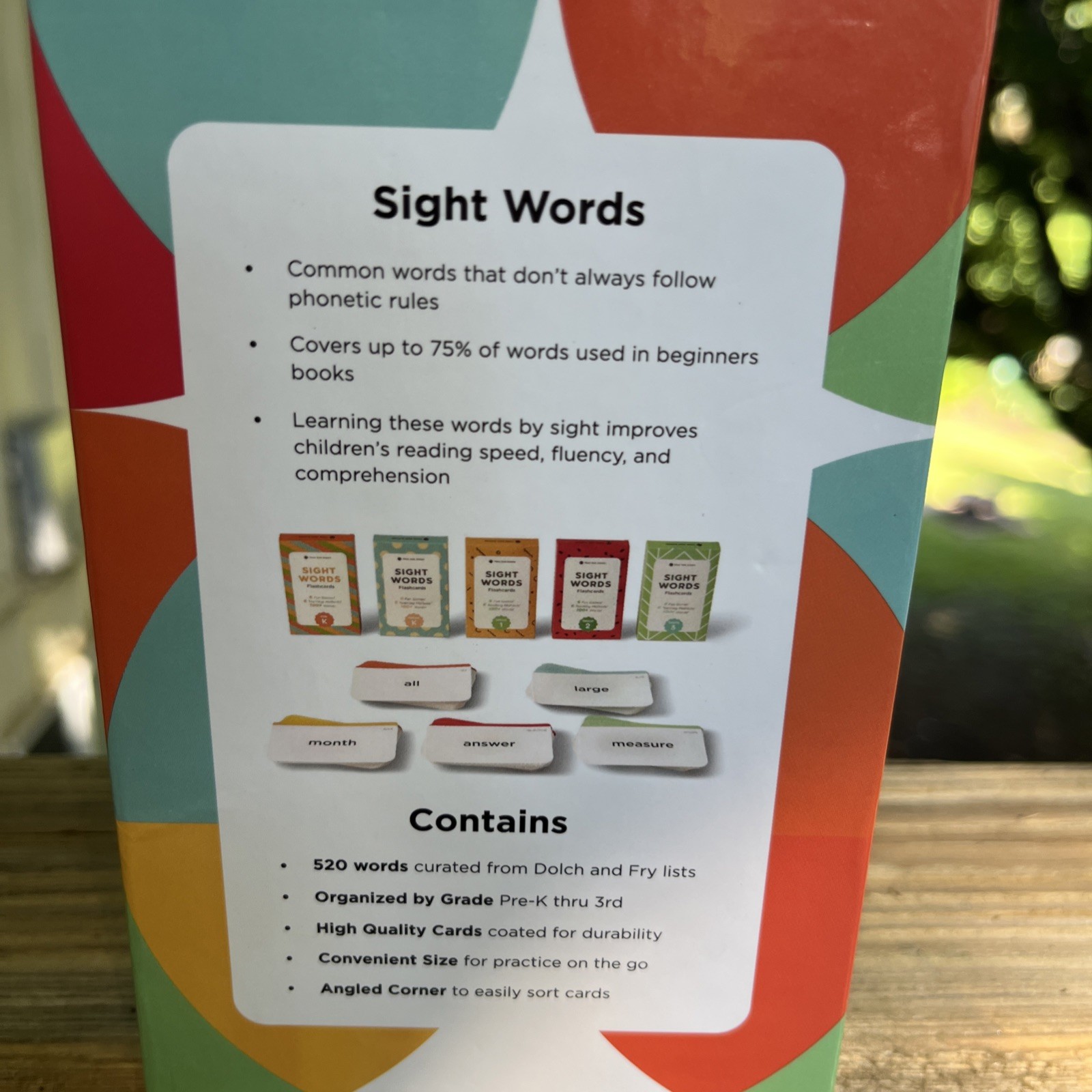 Think Tank Scholar 520 Sight Words Flash Cards (Award-Winning) Pre K – 3rd grade