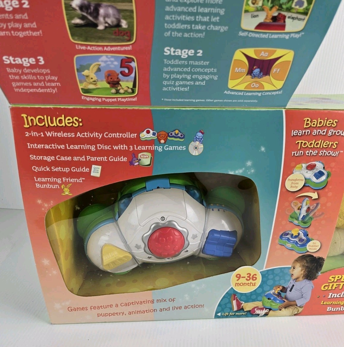 LeapFrog Little Leaps Grow-with-Me Learning System 9-36M Gift Pack Bunbun NEW