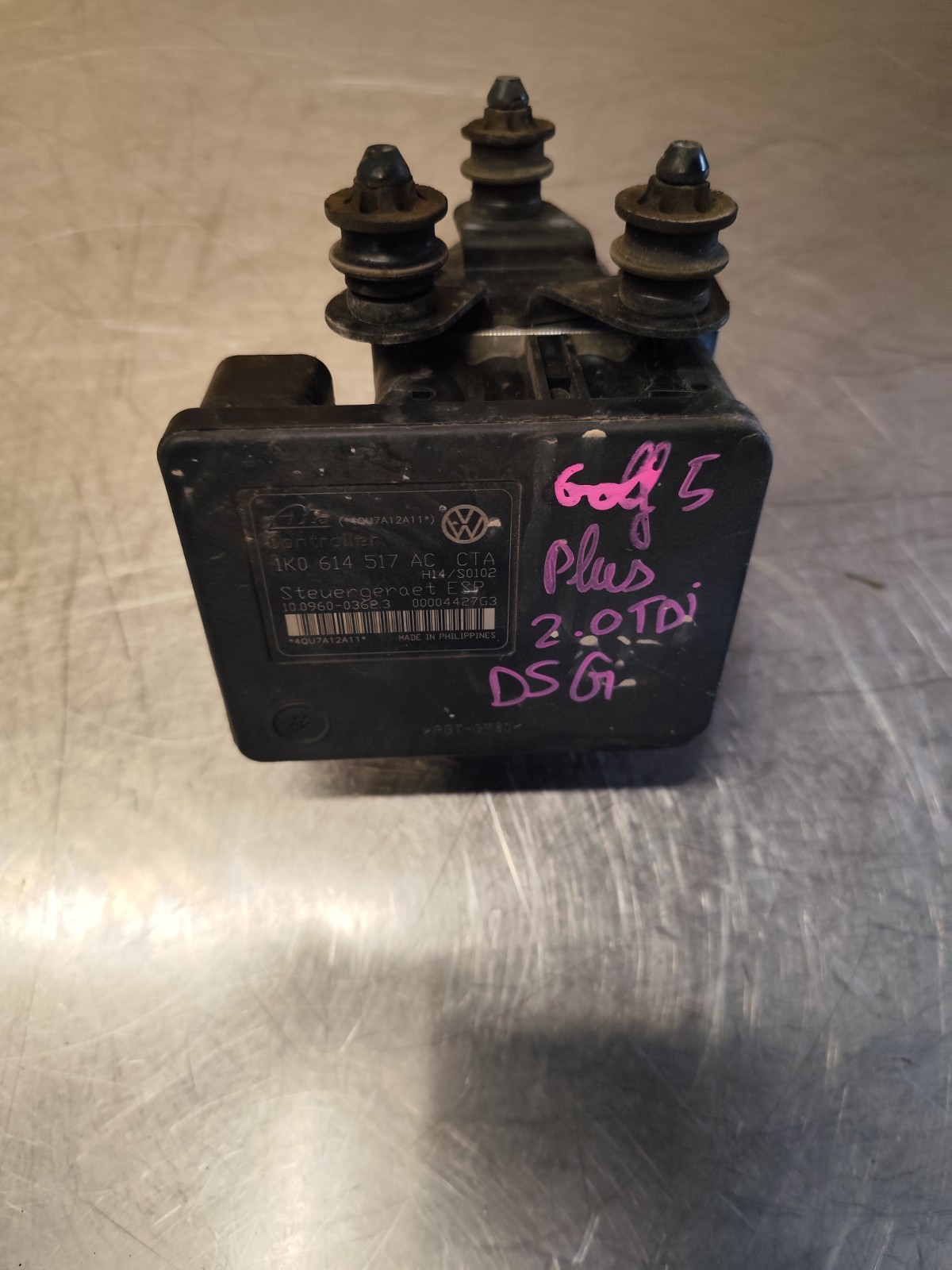 ABS BLOCK CASE VW VOLKSWAGEN GOLF 5+ 2.0 TDI 140CV DSG PH1 1K0614517AC