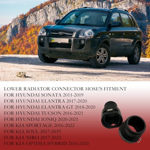 2pcs Lower Radiator Hose Connector Adapter for Hyundai Tucson 2016-2021 for