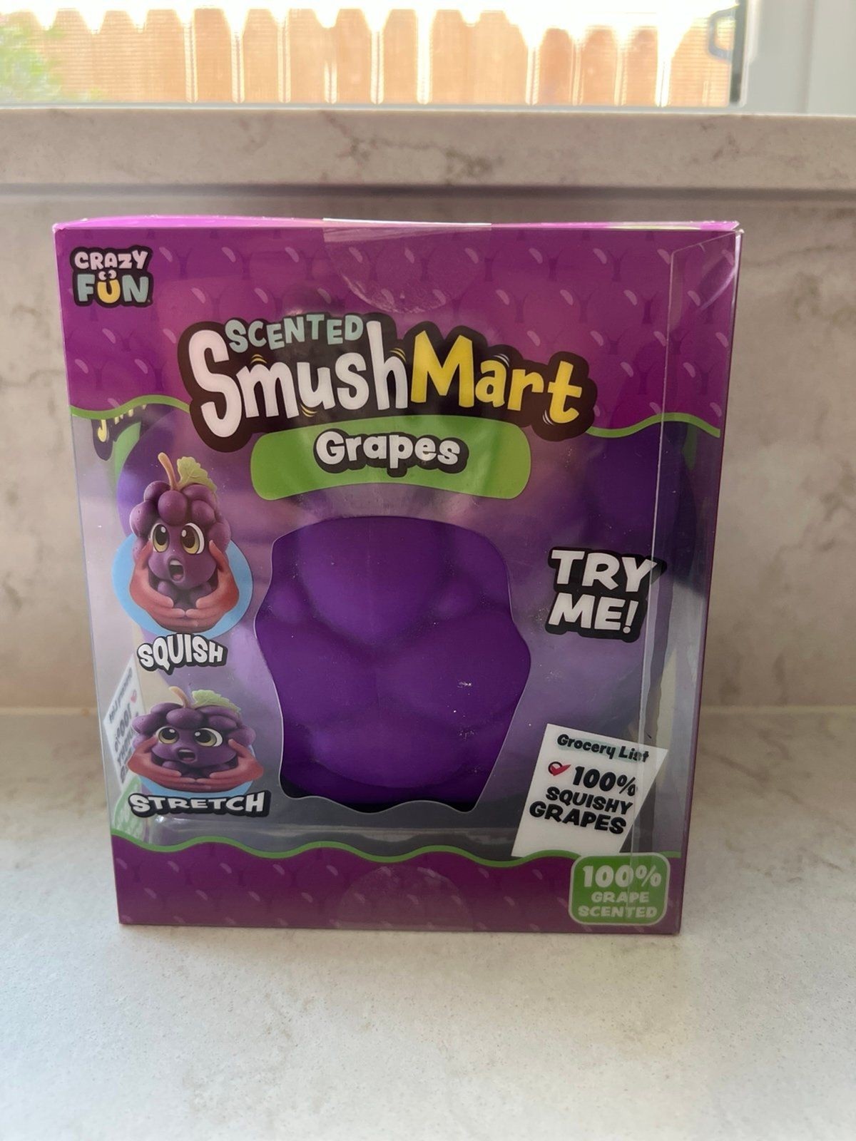 RMS Scented Smush Mart GRAPE 6″ Jumbo Squishy by Crazy Fun New Smushmart