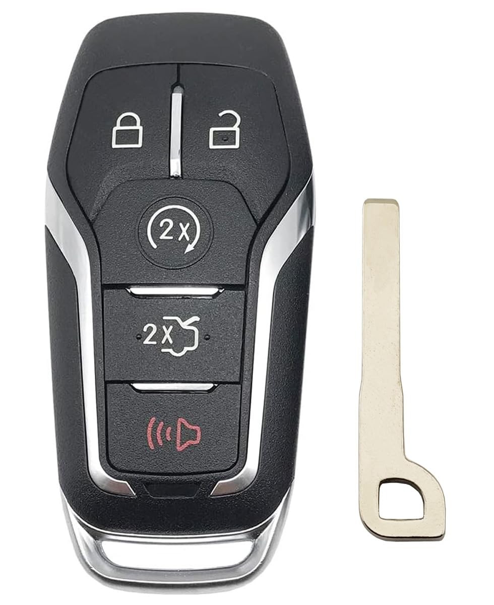 Horande Replacement Key Fob Shell fit for Ford Fusion Explorer s, Black