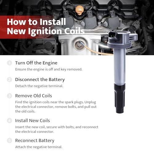 NPAUTO Ignition Coil Pack Replacement for V6 3.0 3.0L 2009-2012 Ford Escape/Ford