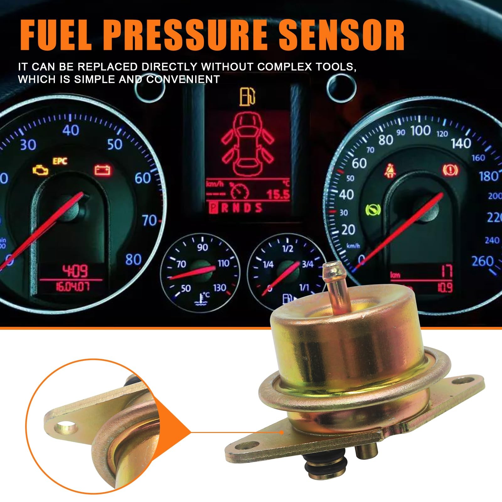 F4SZ9C968A Fuel Injection Pressure Regulator – 2.7BAR for Ford F-150 1/8