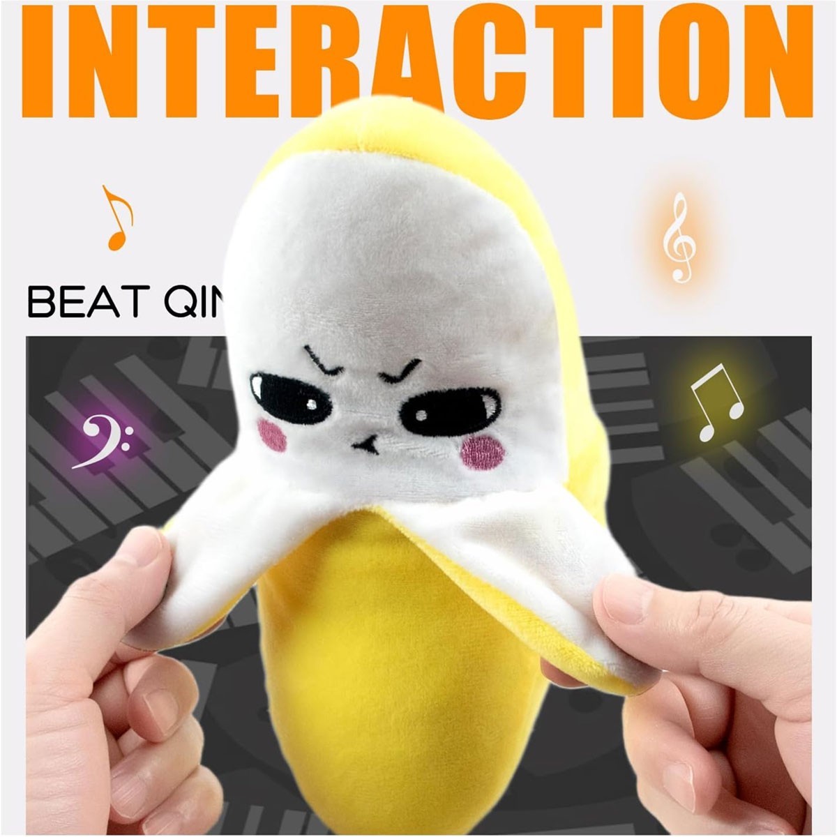 Interactive Musical Toy Fruit Sensing Beat Piano Ragdoll Musical Doll