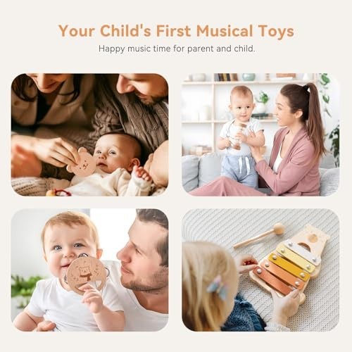 Baby Musical Instruments – Your Child’s First Musical Toys with Castanet…