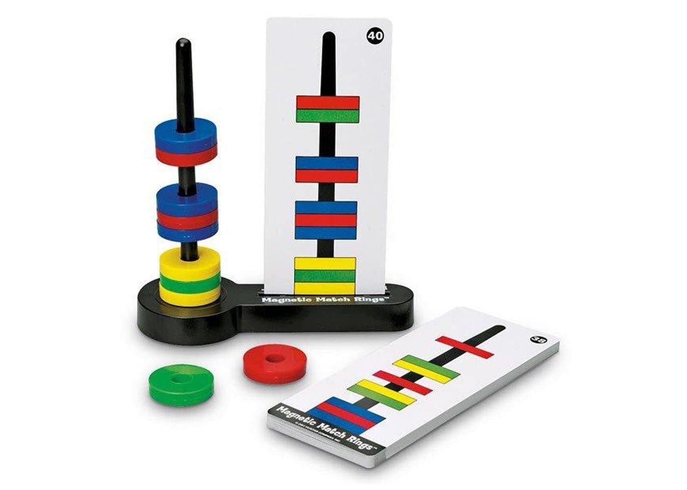 Magnetic Match Rings Educational STEM Toy for Kids Ages 3 and Up